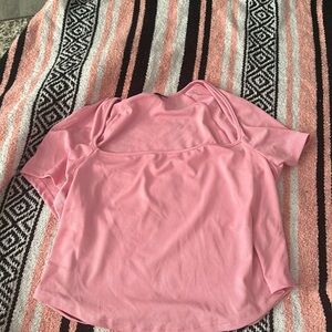 SHEIN Plus Size Women's Casual Fashion Square Neck Short-Sleeved Tight T-Shirt